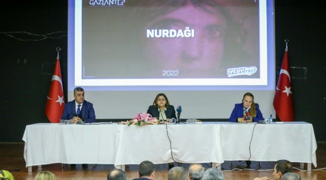 Gaziantep Büyükşehir Meclisi Nurdağı'nda toplandı