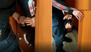 Jandarma fark etti! Gardıropta yakalandı