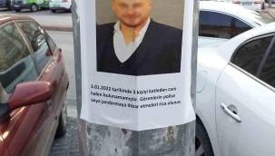 Kayseri'de 3 kişiyi öldüren ve aranan şahsın resmini astılar 