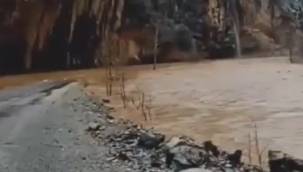 Kayseri'nin Yahyalı ilçesinde sel