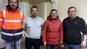 Kocaeli İzmit'te Başkan Hürriyet kar ekibinin davetini kırmadı