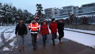 Kocaeli İzmit'te Hürriyet, Kuruçeşme’de kar denetimine çıktı