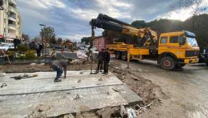 Manisa Saruhanlı'da taşkın riski korumaya alındı