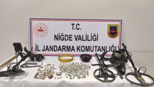Niğde'de tarihi eser operasyonunda 3 şüpheli gözaltına alındı