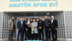 Talas Belediye Başkanı Yalçın'dan Kayseri ASKF'ye ziyaret