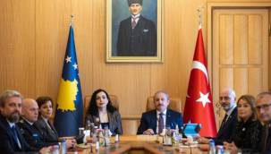 TBMM Başkanı Şentop, Kosova Cumhurbaşkanı ile görüştü