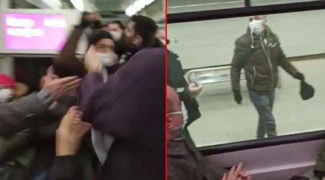 Tramvayda 'yol verme' kavgası: O anlar kamerada