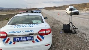 Yerli mobil hız tespit sistemi Çorum'da kullanılmaya başlandı