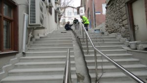 Ankara Büyükşehir Belediyesinden Beypazarı'na merdiven hizmeti