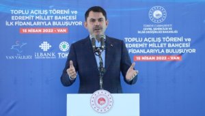 Bakan Kurum: Hedeflediğimiz 443 millet bahçemizin 127'sini tamamladık