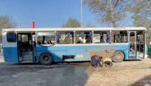 Bursa'da infaz koruma memurlarını taşıyan servisin geçişi sırasında patlama