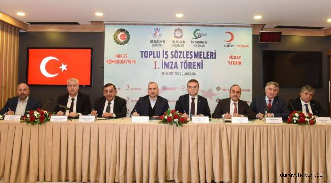 İmzalar atıldı: Hak-İş ve Türk Kızılay Yatırım a.ş. işbirliği…