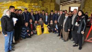 İncesu'da aspir tohumu dağıtımı başladı