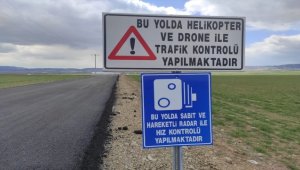 Kahramankazan'da jandarmadan drone destekli trafik uygulaması