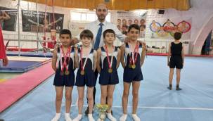 Kayserili Cimnastikçiler takım halinde Türkiye Şampiyonu oldu