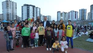 Melikgazi'de çocuklar hem bayramlarını kutladı hem de ilk iftarlarını yaptı