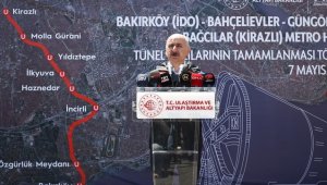 Bakırköy-Kirazlı Metro Hattı'nın tünel kazıları tamamlandı