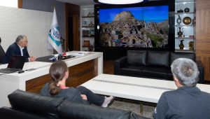 Başkan Büyükkılıç, Fransız Anadolu Araştırmaları Enstitüsünden Dr. Lamesa'yı ağırladı