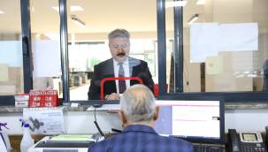 Başkan Palancıoğlu emlak vergisini vezneden ödedi