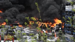 Bilecik'te lastik üretim fabrikasında yangın