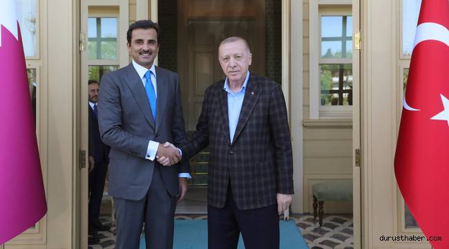 Cumhurbaşkanı Erdoğan, Katar emiri ile görüştü