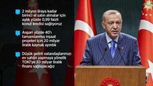Cumhurbaşkanı Erdoğan, konut alım-satımını kolaylaştıracak üç yeni paket açıkladı