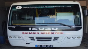 İzmir Büyükşehir Belediyesinden Bahadın Belediyesine araç desteği