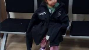 Kayseri'de Polisten küçük çocuğa şefkat eli