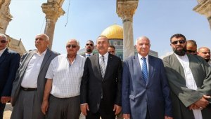 Kudüs İslami Vakıflar İdaresi Başkanı Hatib: Çavuşoğlu'nun Mescid-i Aksa ziyareti tarihi bir destek