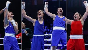 Milli boksörler Buse Naz Çakıroğlu, Hatice Akbaş, Busenaz Sürmeneli ve Şennur Demir dünya şampiyonu oldu