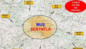 Muş'ta Eren Abluka-13 Şehit Jandarma Üsteğmen İsmail Moray Operasyonu başlatıldı