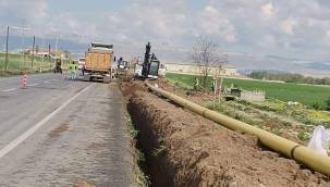 Sarıoğlan'da doğalgaz çalışmaları hız kesmeden sürüyor