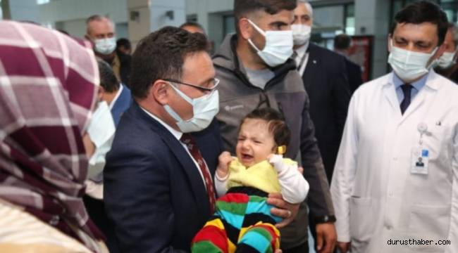 Vali Çiçek, Şehir Hastanesine ziyarette bulundu