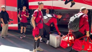 A Milli Futbol Takımı, Litvanya'ya gitti