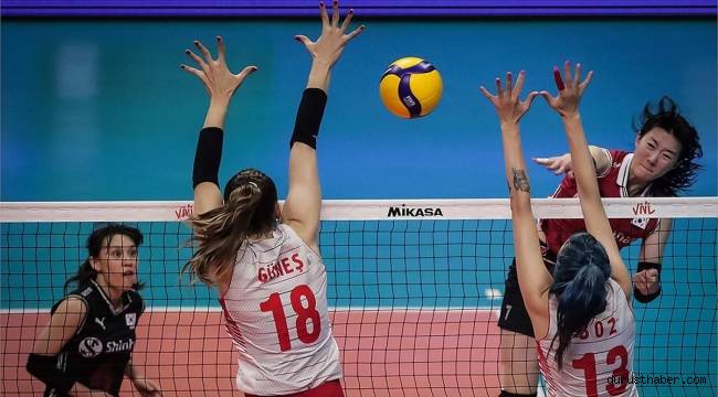 A Milli Kadın Voleybol Takımı Güney Kore'yi 3-1 mağlup etti