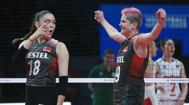 A Milli Kadın Voleybol Takımı, Milletler Ligi'nde Bulgaristan'ı 3-0 yendi