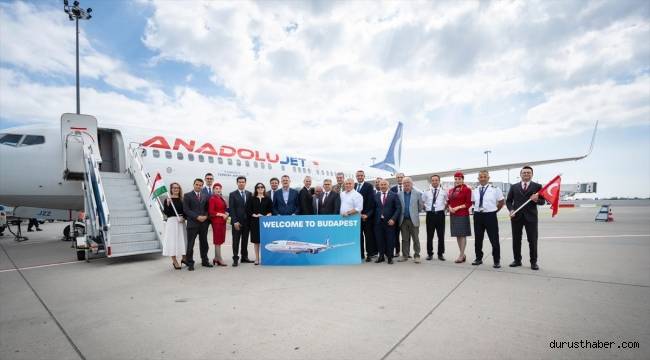 AnadoluJet'in İstanbul'dan Budapeşte'ye ilk uçuşu yapıldı