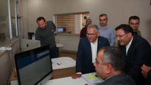 Başkan Büyükkılıç, Vali Çiçek ile Birlikte KASKİ'yi Ziyaret Etti