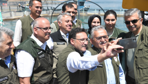 Başkan Büyükkılıç, Vali Çiçek İle Somon Balığı Hasadına Katıldı