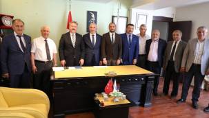 Başkan Palancıoğlu'ndan yeni KESOB Başkanı Şeyhi Odakır'a hayırlı olsun ziyareti