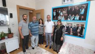 Başkan Tahmazoğlu'dan Şehit Babalarına ''Babalar Günü'' Ziyareti 