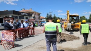 Çubuk Yenice Mahallesi'nde doğal gaz altyapı çalışması başlatıldı