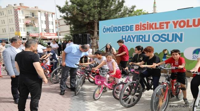 Çubuk'ta bisiklet turu düzenlendi