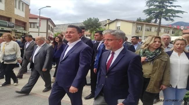 DEVA Partisi Genel Başkanı Ali Babacan, Nallıhan'da temaslarda bulundu