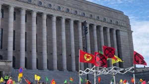 Finlandiya ve İsveç'te terör örgütü YPG/PKK yandaşları gösteri yaptı