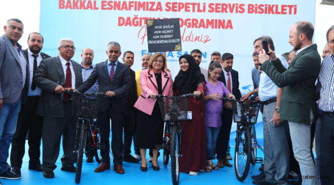 Gaziantep Büyükşehir, Bakkal esnafına 3 bin bisiklet dağıttı