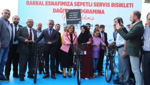 Gaziantep Büyükşehir, Bakkal esnafına 3 bin bisiklet dağıttı