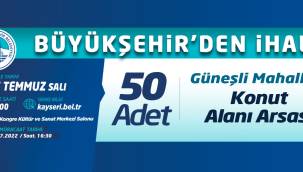 Kayseri Büyükşehir Belediyesi'nden Konut arsası ihalesi