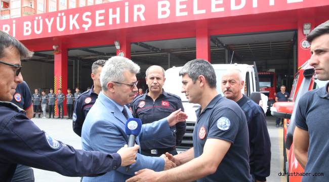 Kayseri Büyükşehir'den Karadeniz'deki Sel Bölgesine Personel Ve Ekipman Desteği