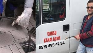 Kayseri’de tıkanmış kanalları açan uzman bir ekip var